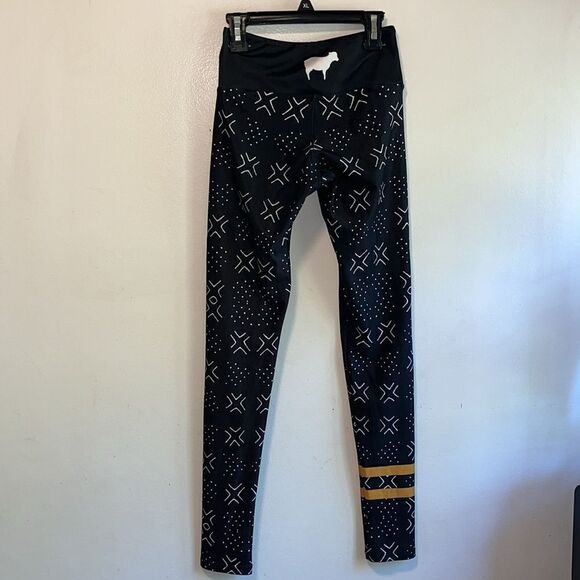 EXCELLENT CONDITION SIZE XS GOLDSHEEP MUDCLOTH PRINT LEGGINGS - Picture 9 of 11